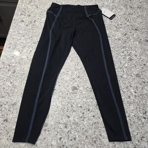 Nike One Women’s Dri-Fit High Waisted 7/8 Leggings Size Large Black/Navy NWT